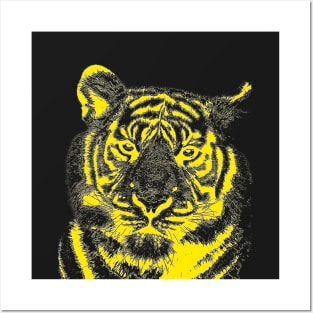 tiger head Posters and Art